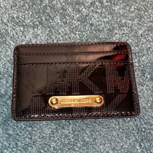 Michael Kors Black and Gold Card Holder
